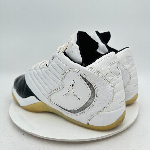 Nike Air Jordan B-2RUE Men Size 13 312523-106 White Metallic Silver Black Shoes - Picture 7 of 12